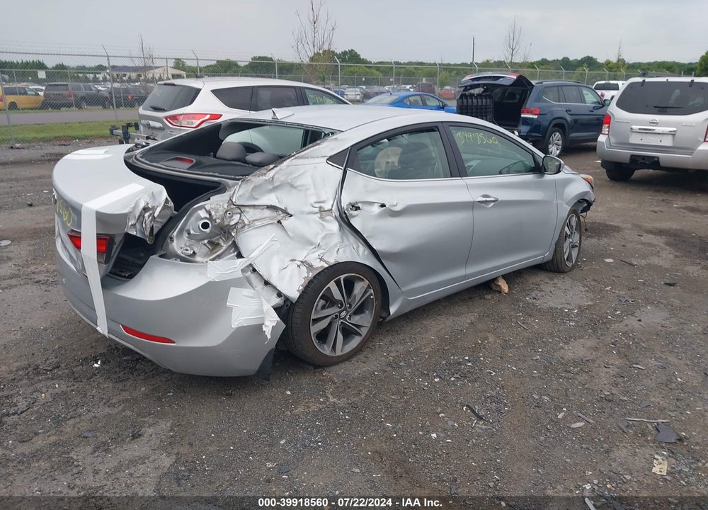 2014 HYUNDAI ELANTRA LIMITED VIN: 5NPDH4AE3EH494375