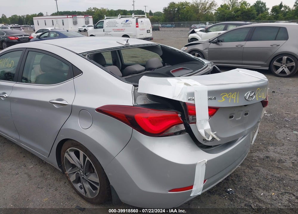 2014 HYUNDAI ELANTRA LIMITED VIN: 5NPDH4AE3EH494375