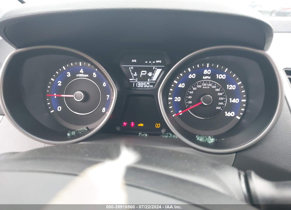 2014 HYUNDAI ELANTRA LIMITED VIN: 5NPDH4AE3EH494375