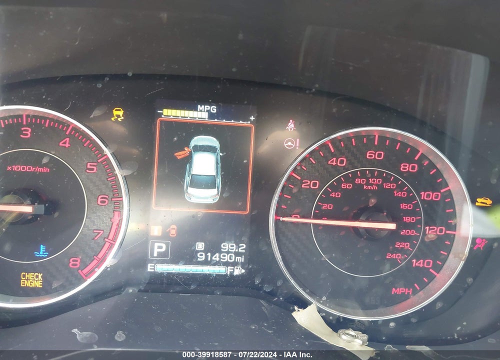 2019 SUBARU IMPREZA 2.0I SPORT VIN: 4S3GKAM66K3604845