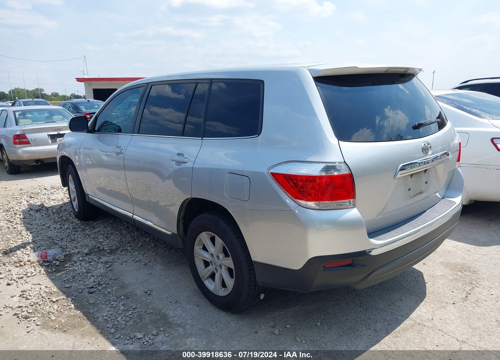 2013 TOYOTA HIGHLANDER BASE V6 VIN: 5TDZK3EH6DS127226