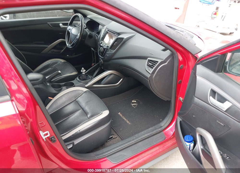 2014 HYUNDAI VELOSTER TURBO W/BLACK VIN: KMHTC6AE1EU192297