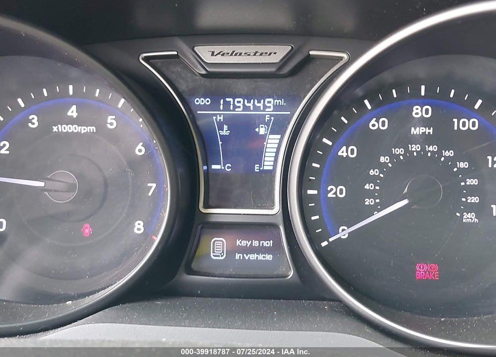 2014 HYUNDAI VELOSTER TURBO W/BLACK VIN: KMHTC6AE1EU192297