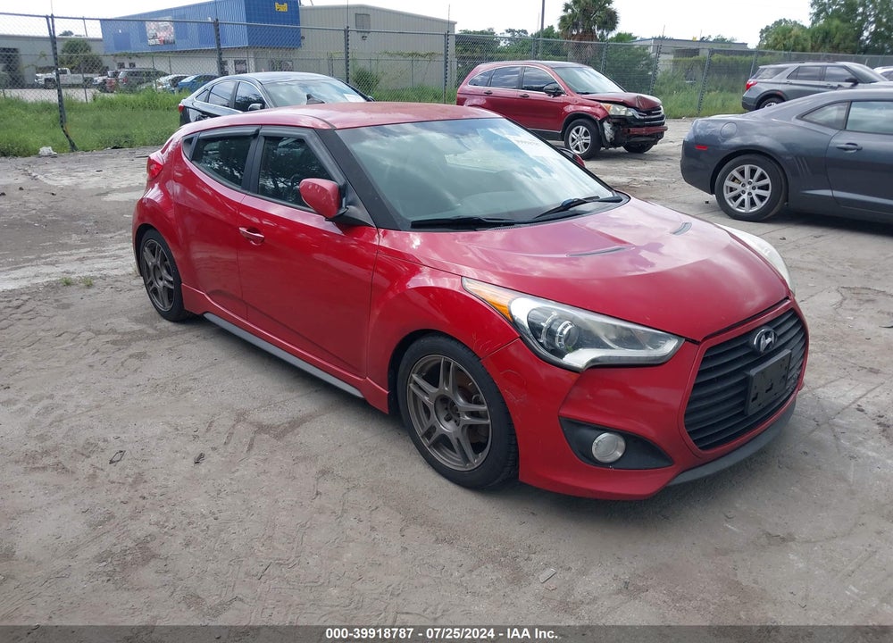 2014 HYUNDAI VELOSTER TURBO W/BLACK VIN: KMHTC6AE1EU192297