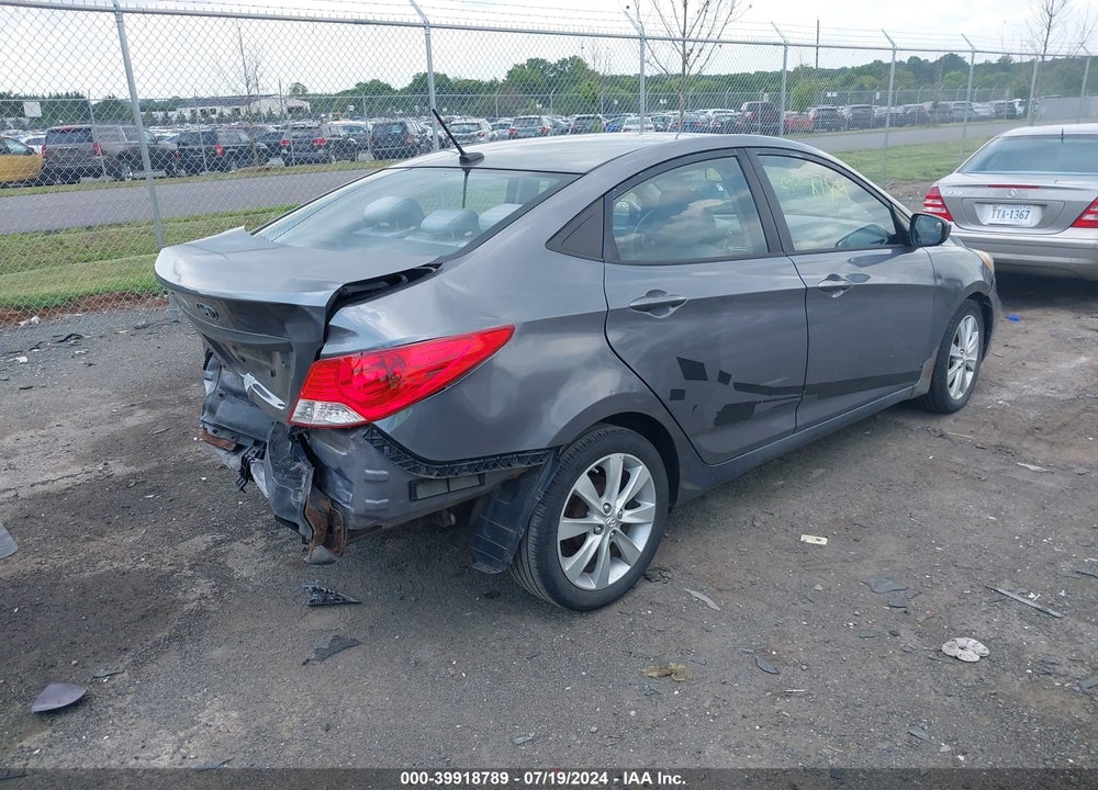 2013 HYUNDAI ACCENT GLS VIN: KMHCT4AE1DU491470