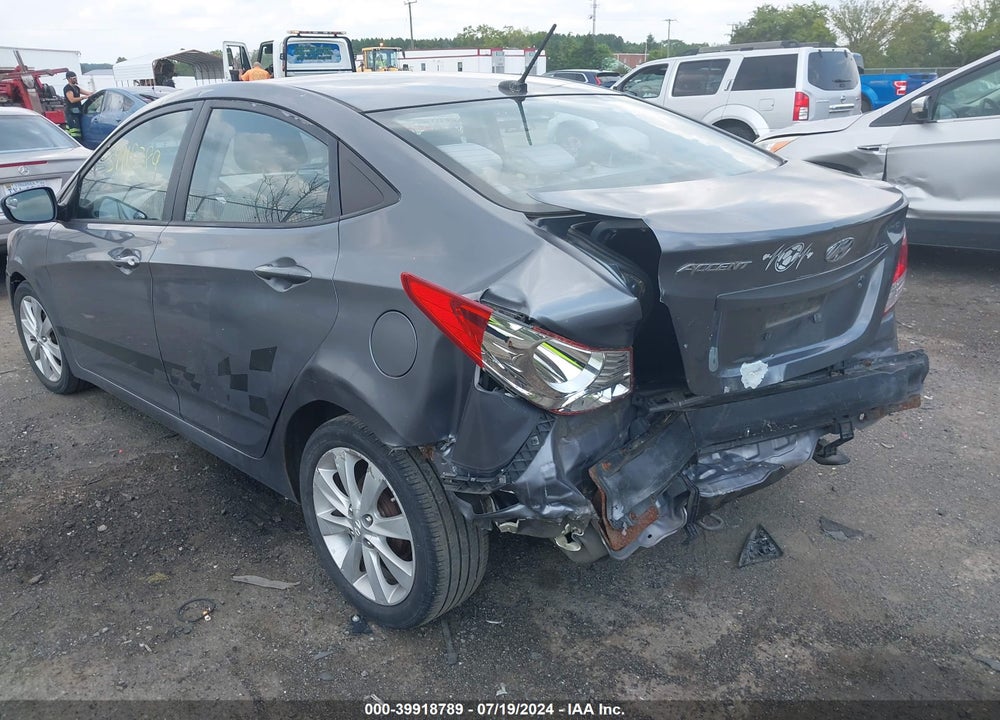 2013 HYUNDAI ACCENT GLS VIN: KMHCT4AE1DU491470