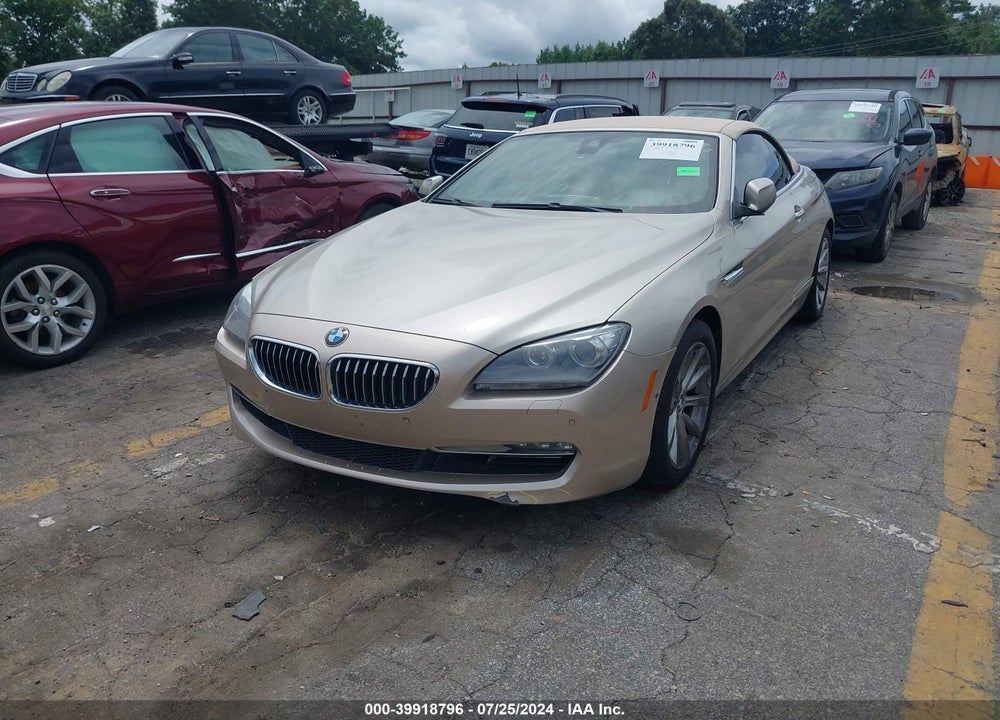 2013 BMW 640I VIN: WBALW7C5XDDX58581