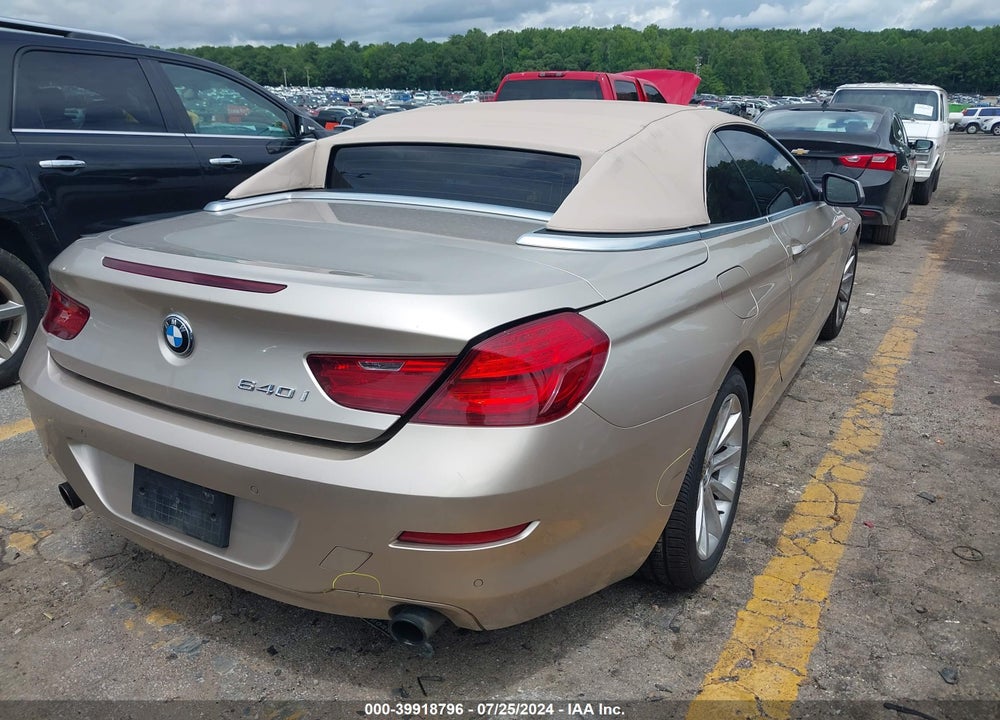 2013 BMW 640I VIN: WBALW7C5XDDX58581