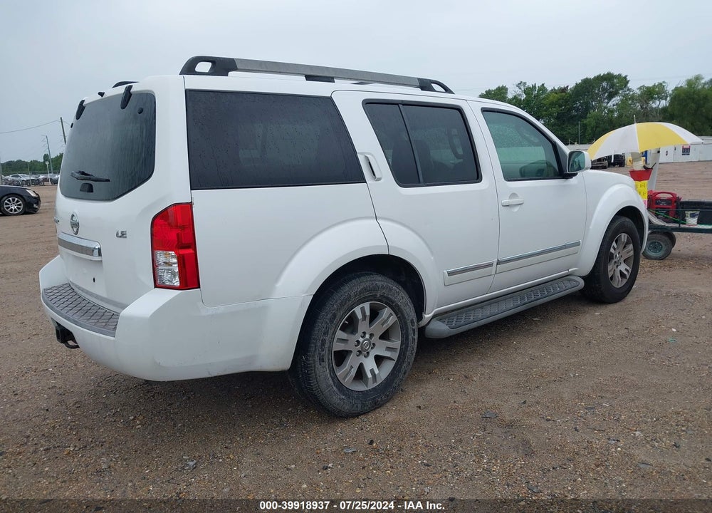 2008 NISSAN PATHFINDER LE VIN: 5N1AR18U88C660851