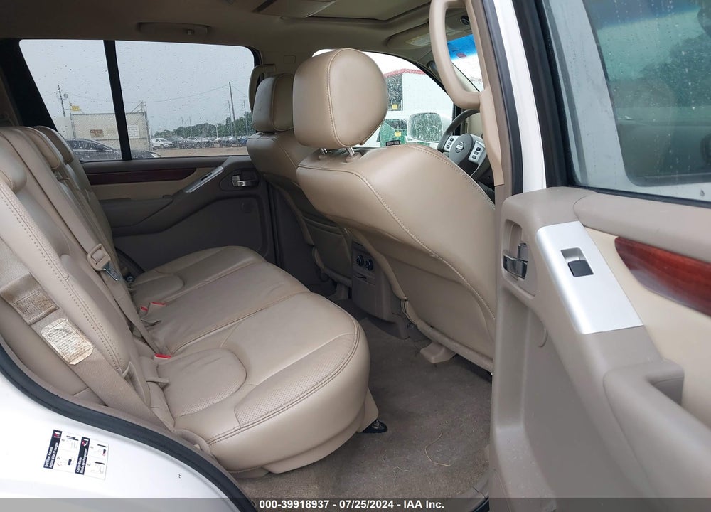 2008 NISSAN PATHFINDER LE VIN: 5N1AR18U88C660851