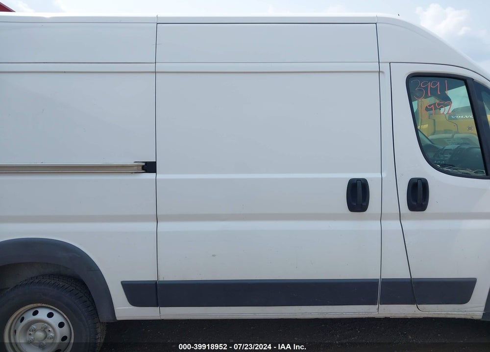 2019 RAM PROMASTER 1500 HIGH ROOF 136 WB VIN: 3C6TRVBG6KE550069