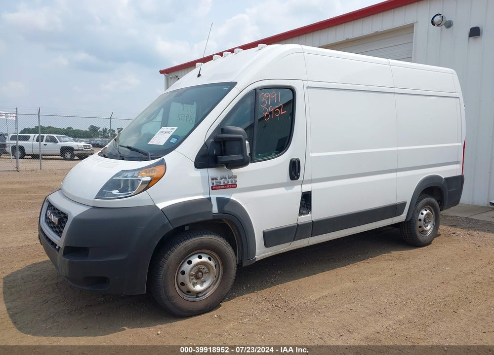 2019 RAM PROMASTER 1500 HIGH ROOF 136 WB VIN: 3C6TRVBG6KE550069