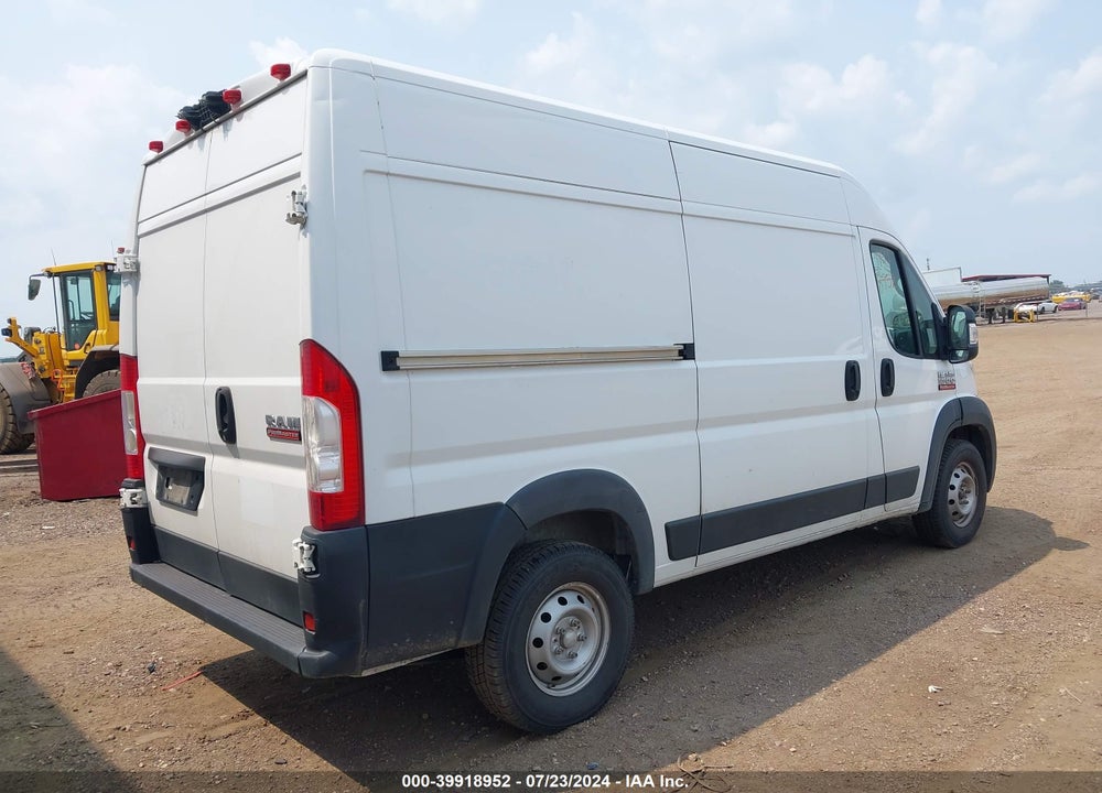 2019 RAM PROMASTER 1500 HIGH ROOF 136 WB VIN: 3C6TRVBG6KE550069
