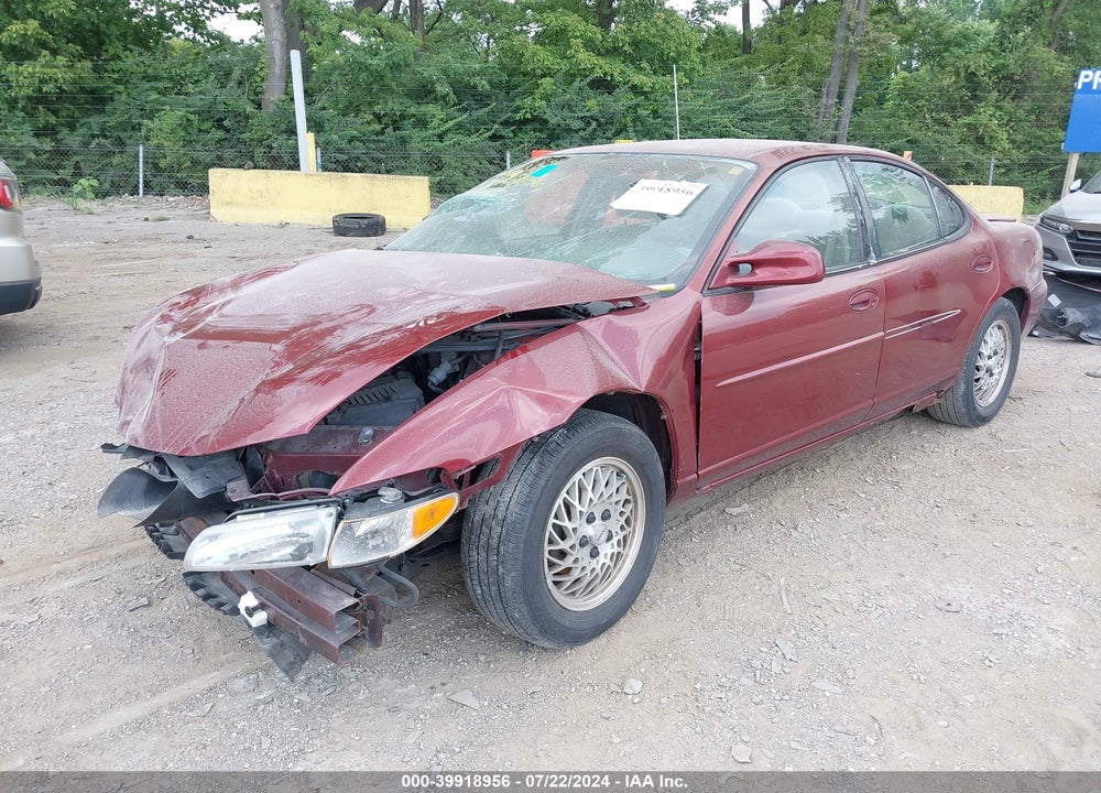 2002 PONTIAC GRAND PRIX SE VIN: 1G2WK52J82F280343