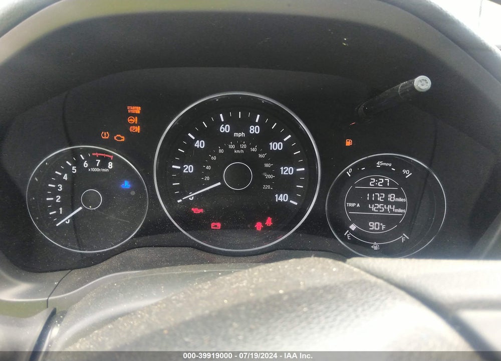 2016 HONDA HR-V EX VIN: 3CZRU5G55GM755205
