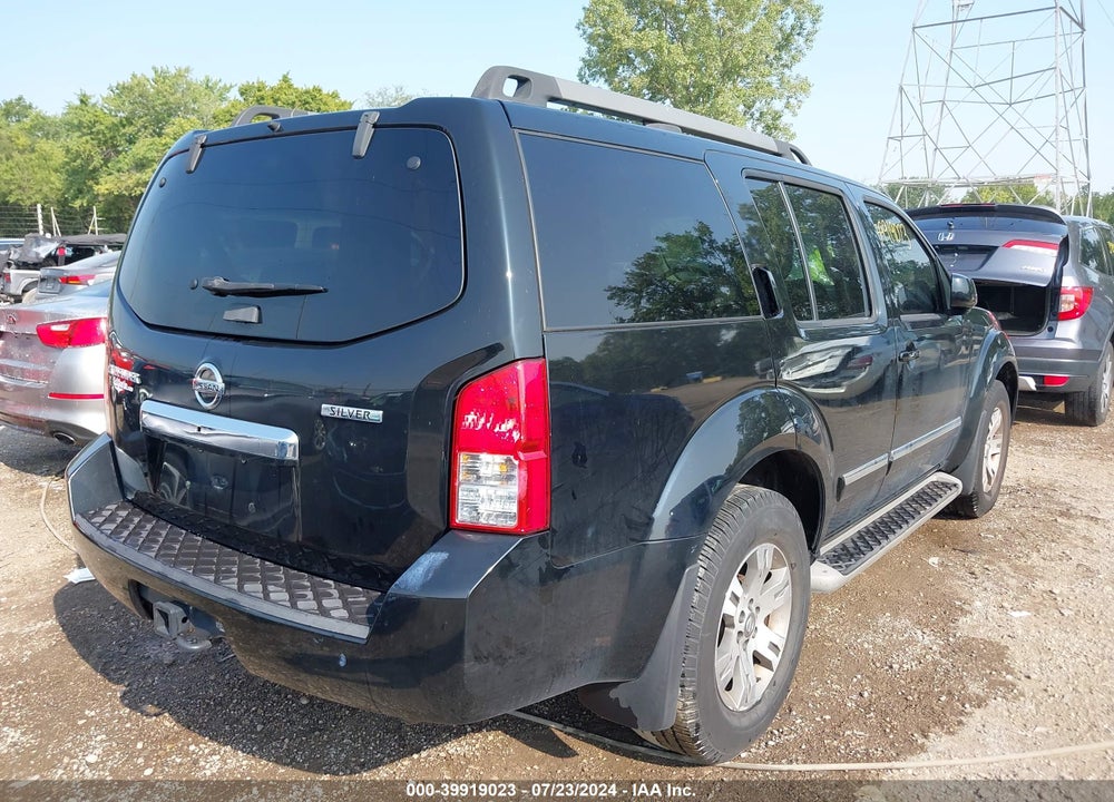 2012 NISSAN PATHFINDER SILVER VIN: 5N1AR1NB7CC636732