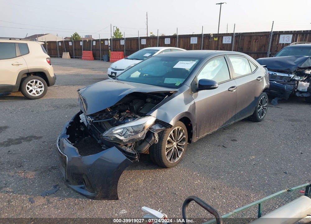 2015 TOYOTA COROLLA S PLUS VIN: 2T1BURHE3FC374912