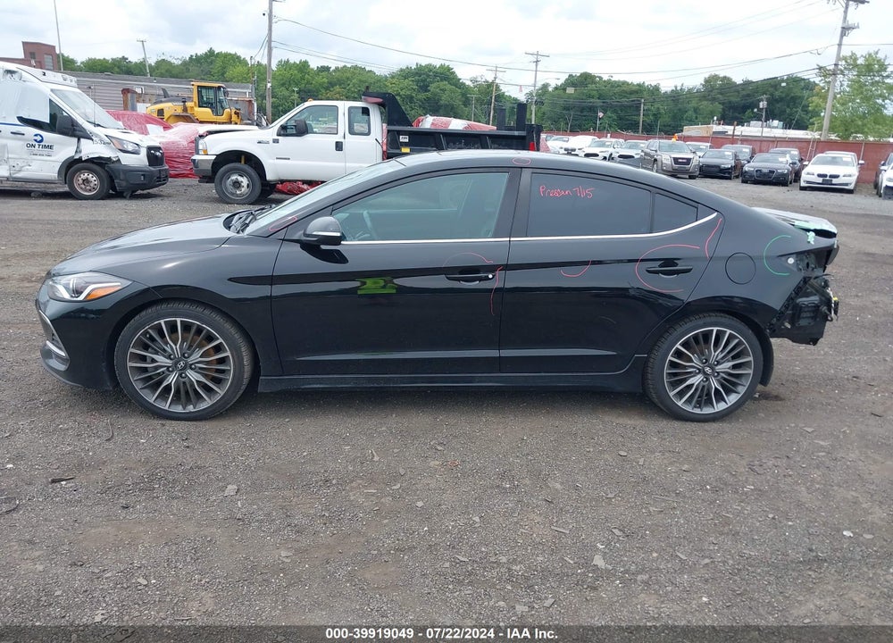 2018 HYUNDAI ELANTRA SPORT VIN: KMHD04LB6JU590233