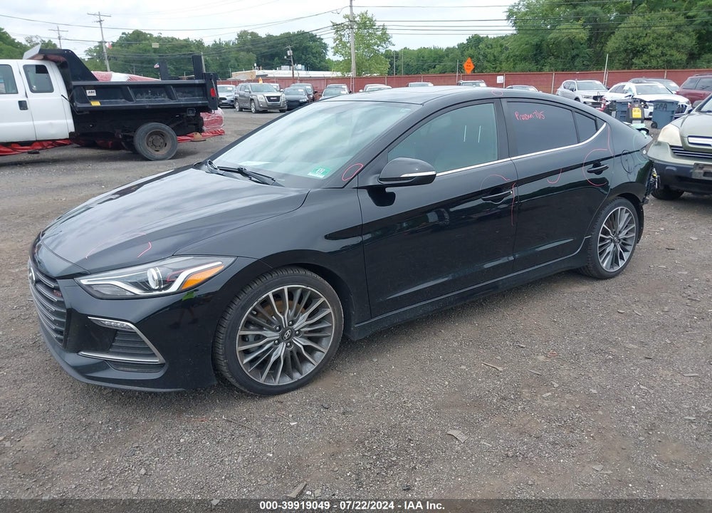 2018 HYUNDAI ELANTRA SPORT VIN: KMHD04LB6JU590233