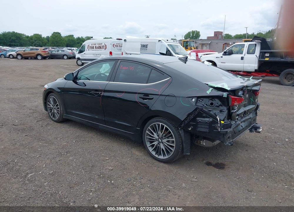 2018 HYUNDAI ELANTRA SPORT VIN: KMHD04LB6JU590233