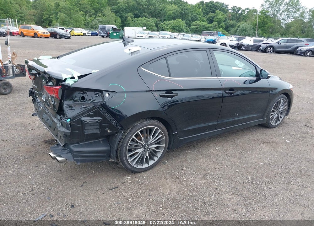2018 HYUNDAI ELANTRA SPORT VIN: KMHD04LB6JU590233