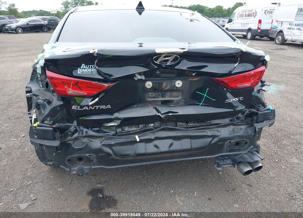 2018 HYUNDAI ELANTRA SPORT VIN: KMHD04LB6JU590233