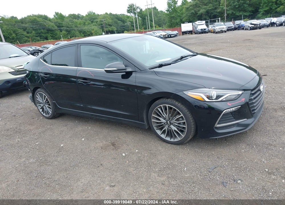 2018 HYUNDAI ELANTRA SPORT VIN: KMHD04LB6JU590233