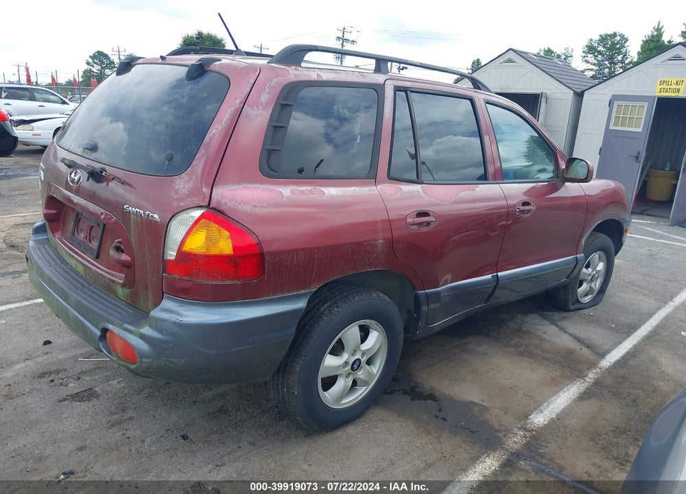 2004 HYUNDAI SANTA FE VIN: KM8SB12B94U804122