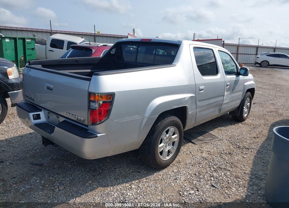 2008 HONDA RIDGELINE RTL VIN: 2HJYK16588H514476