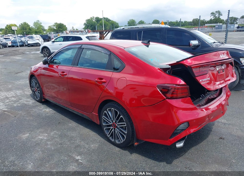 2022 KIA FORTE GT MANUAL VIN: 3KPF44AC2NE420596