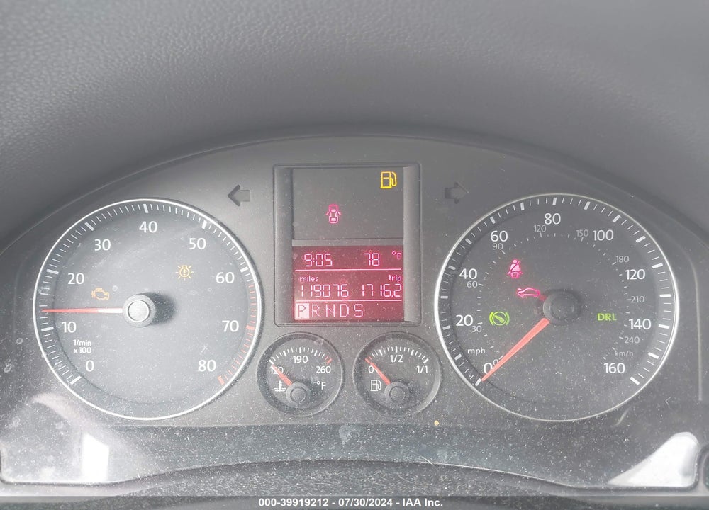 2009 VOLKSWAGEN JETTA S VIN: 3VWJM71K89M172818