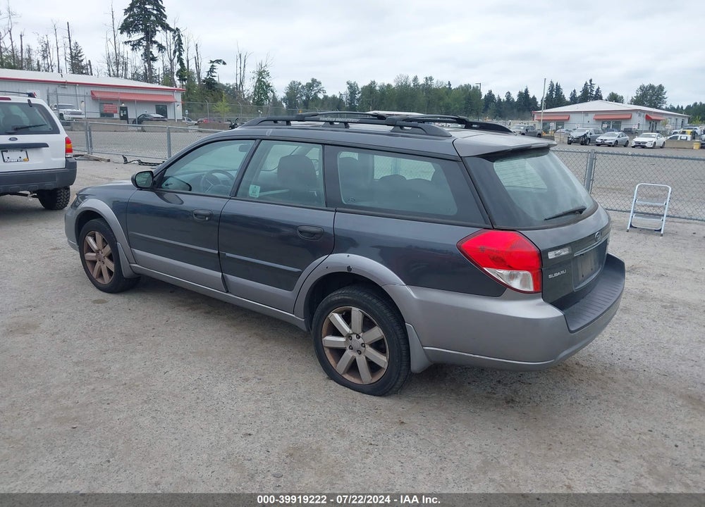 2009 SUBARU OUTBACK 2.5I VIN: 4S4BP61CX97345438