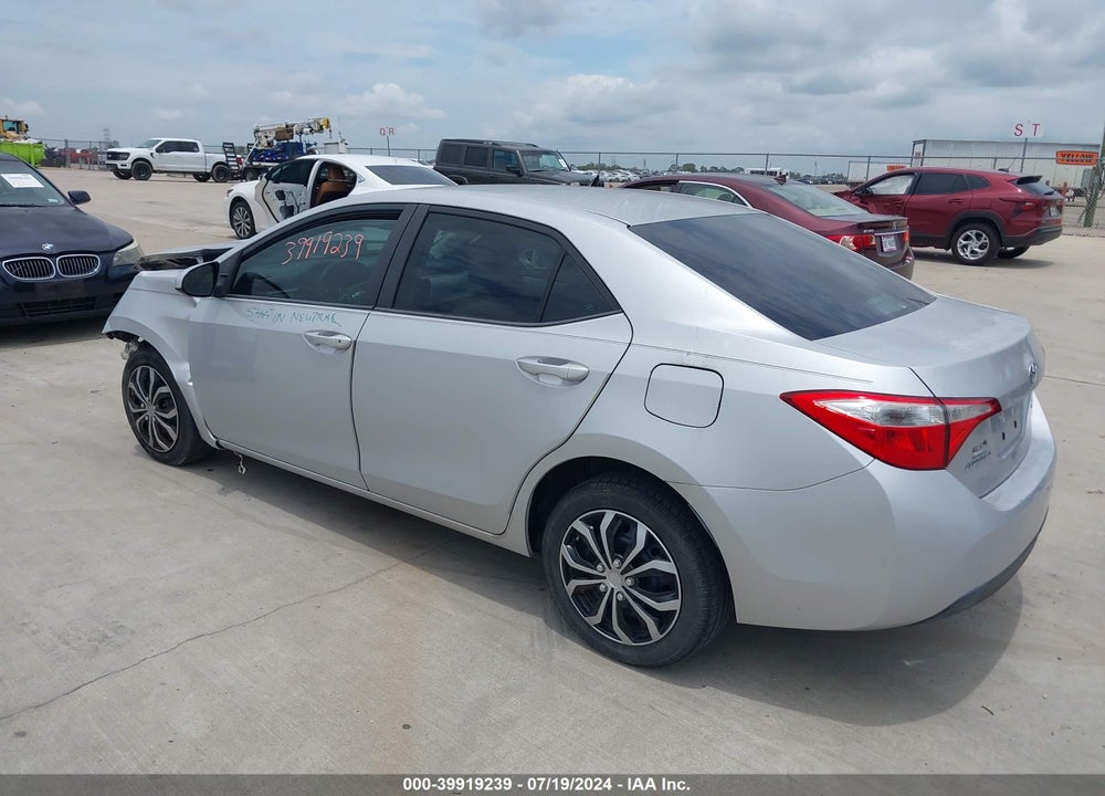 2014 TOYOTA COROLLA LE VIN: 5YFBURHE3EP002680