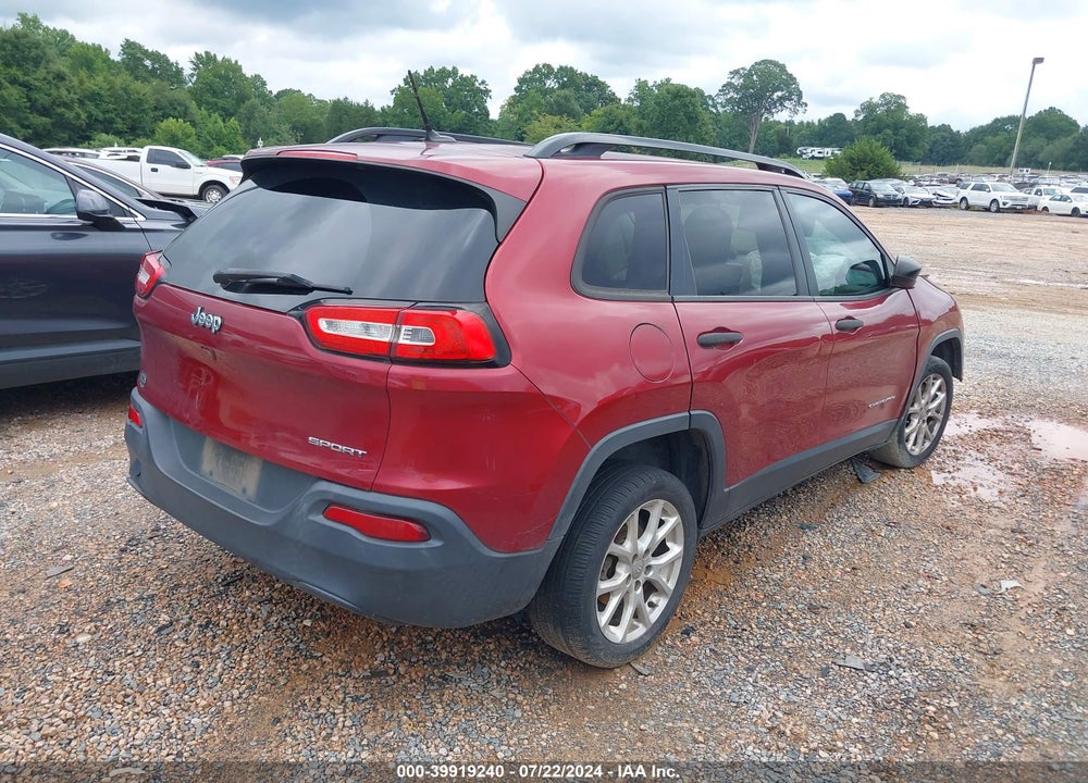2016 JEEP CHEROKEE SPORT VIN: 1C4PJLAB7GW189704