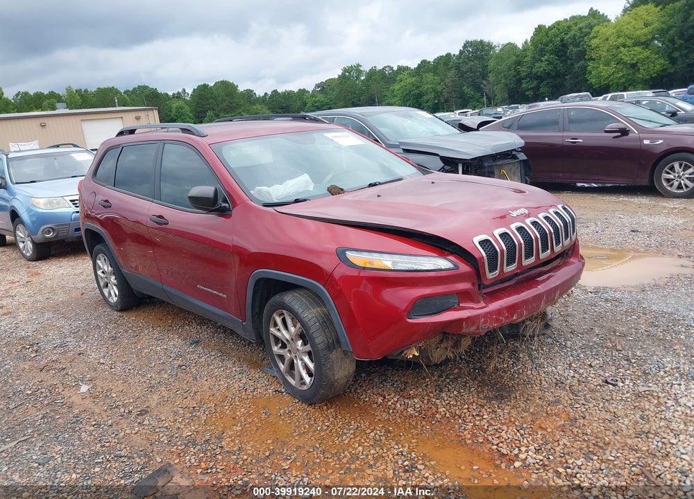 2016 JEEP CHEROKEE SPORT VIN: 1C4PJLAB7GW189704