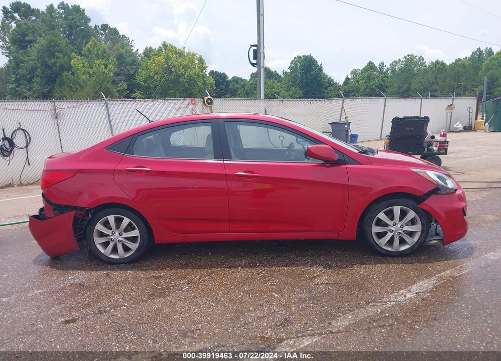 2012 HYUNDAI ACCENT GLS VIN: KMHCU4AE7CU056254