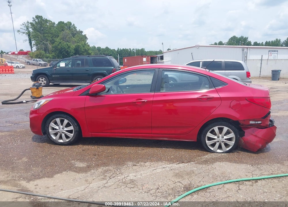 2012 HYUNDAI ACCENT GLS VIN: KMHCU4AE7CU056254