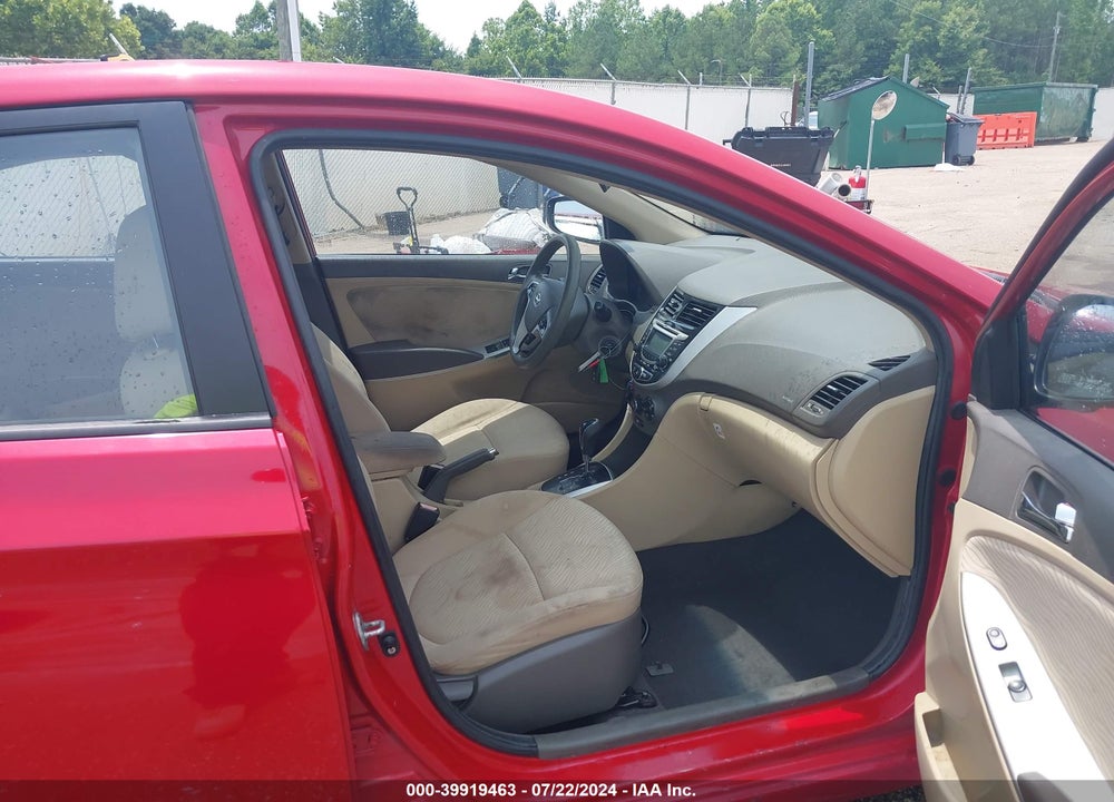 2012 HYUNDAI ACCENT GLS VIN: KMHCU4AE7CU056254