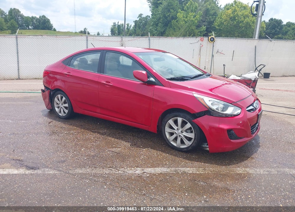 2012 HYUNDAI ACCENT GLS VIN: KMHCU4AE7CU056254