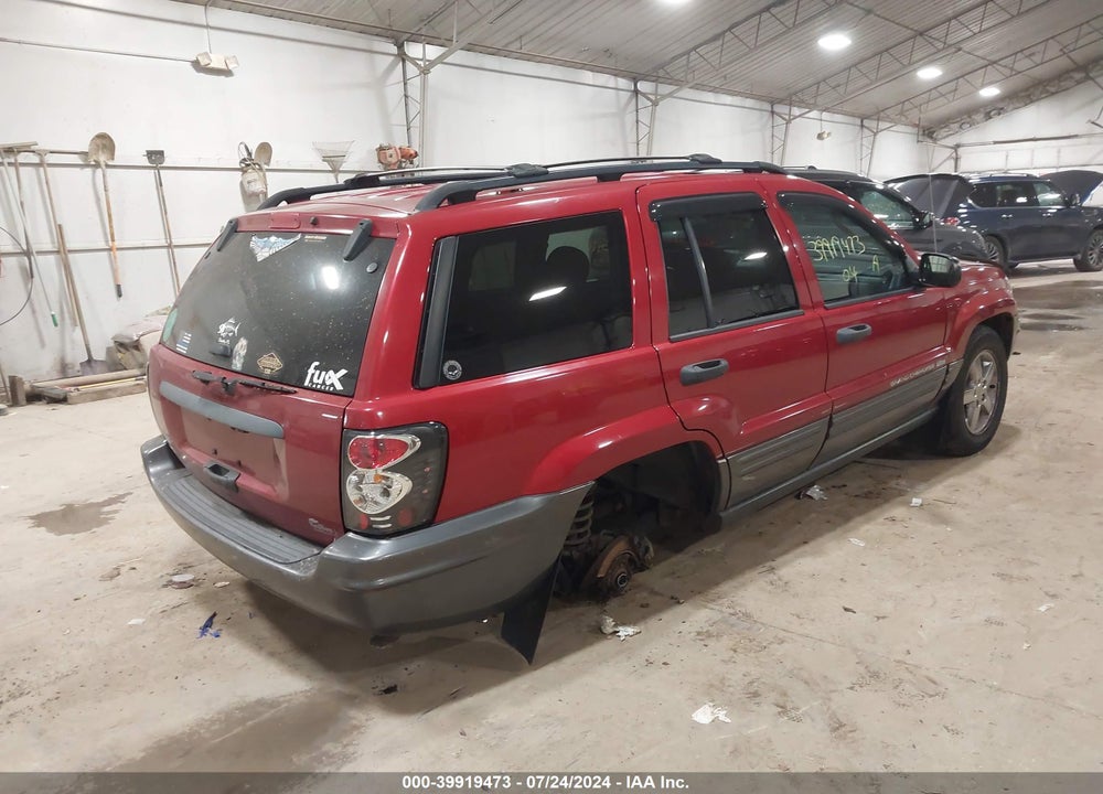 2004 JEEP GRAND CHEROKEE LAREDO VIN: 1J4GW48S34C279887