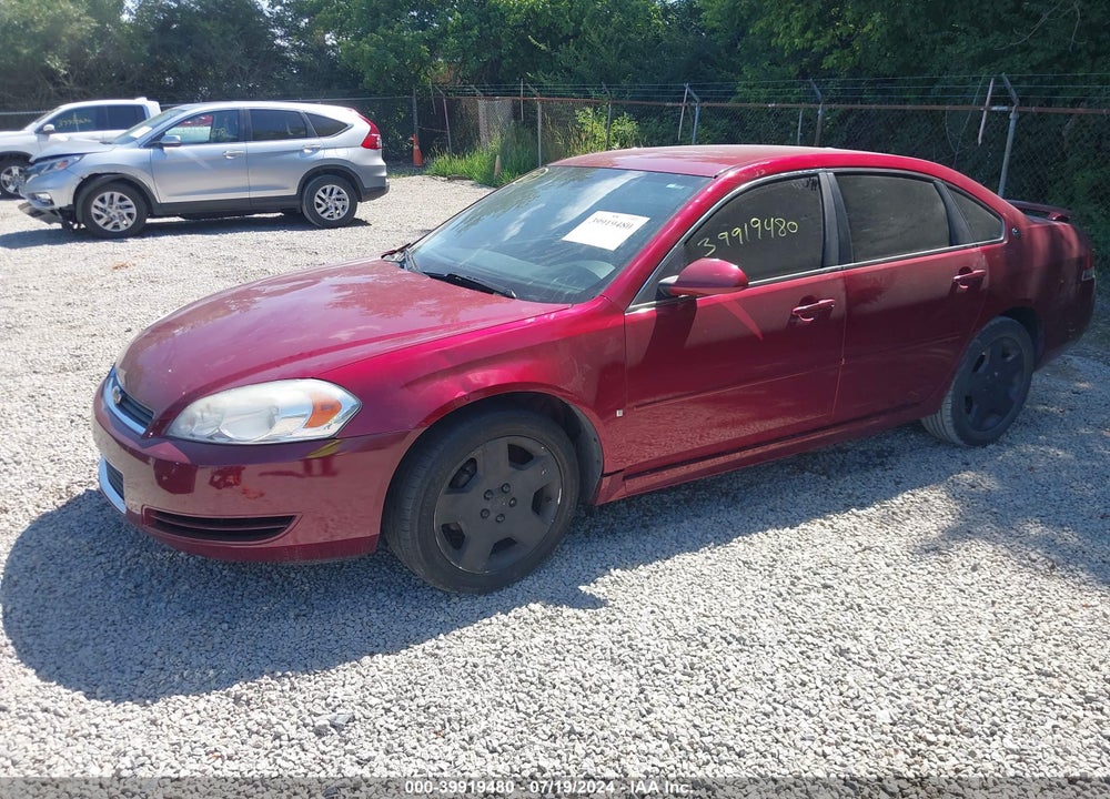 2008 CHEVROLET IMPALA LT VIN: 2G1WV58K981363758