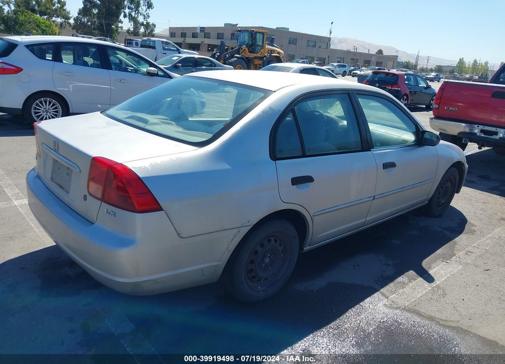 2001 HONDA CIVIC LX VIN: 2HGES15561H617539