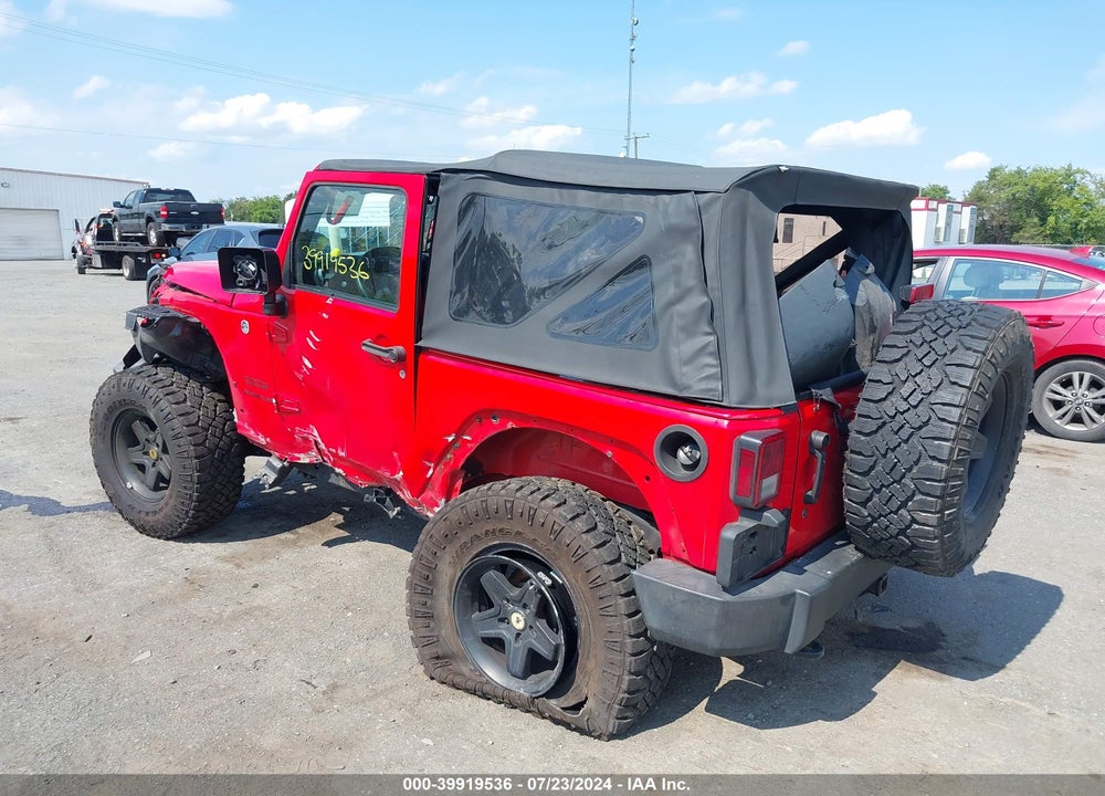 2016 JEEP WRANGLER SPORT VIN: 1C4AJWAG1GL200460