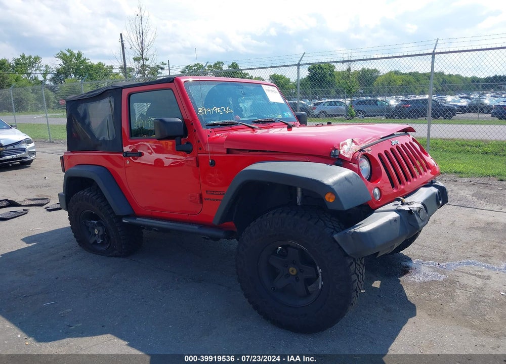 2016 JEEP WRANGLER SPORT VIN: 1C4AJWAG1GL200460