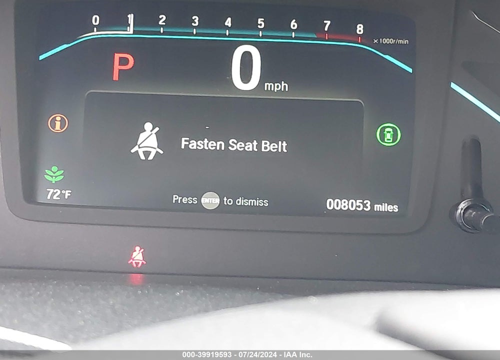 2024 HONDA ODYSSEY TOURING VIN: 5FNRL6H84RB026451