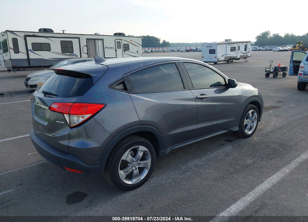 2019 HONDA HR-V LX VIN: 3CZRU6H3XKM742185