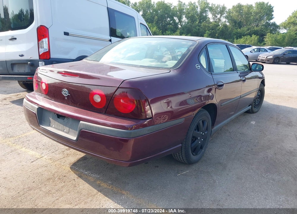 2003 CHEVROLET IMPALA VIN: 2G1WF52E939358859