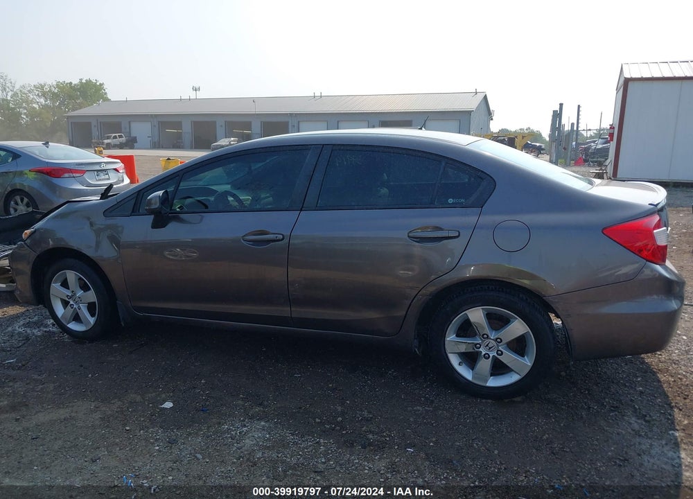 2012 HONDA CIVIC LX VIN: 19XFB2F59CE023145