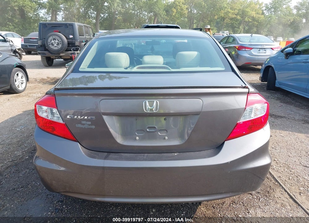 2012 HONDA CIVIC LX VIN: 19XFB2F59CE023145