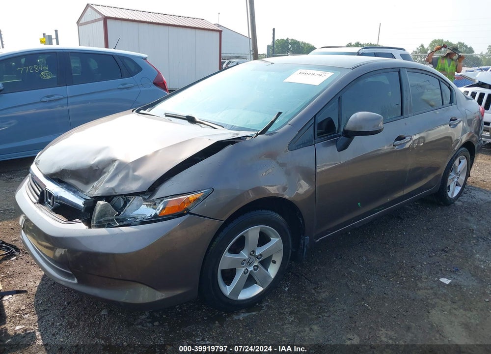 2012 HONDA CIVIC LX VIN: 19XFB2F59CE023145